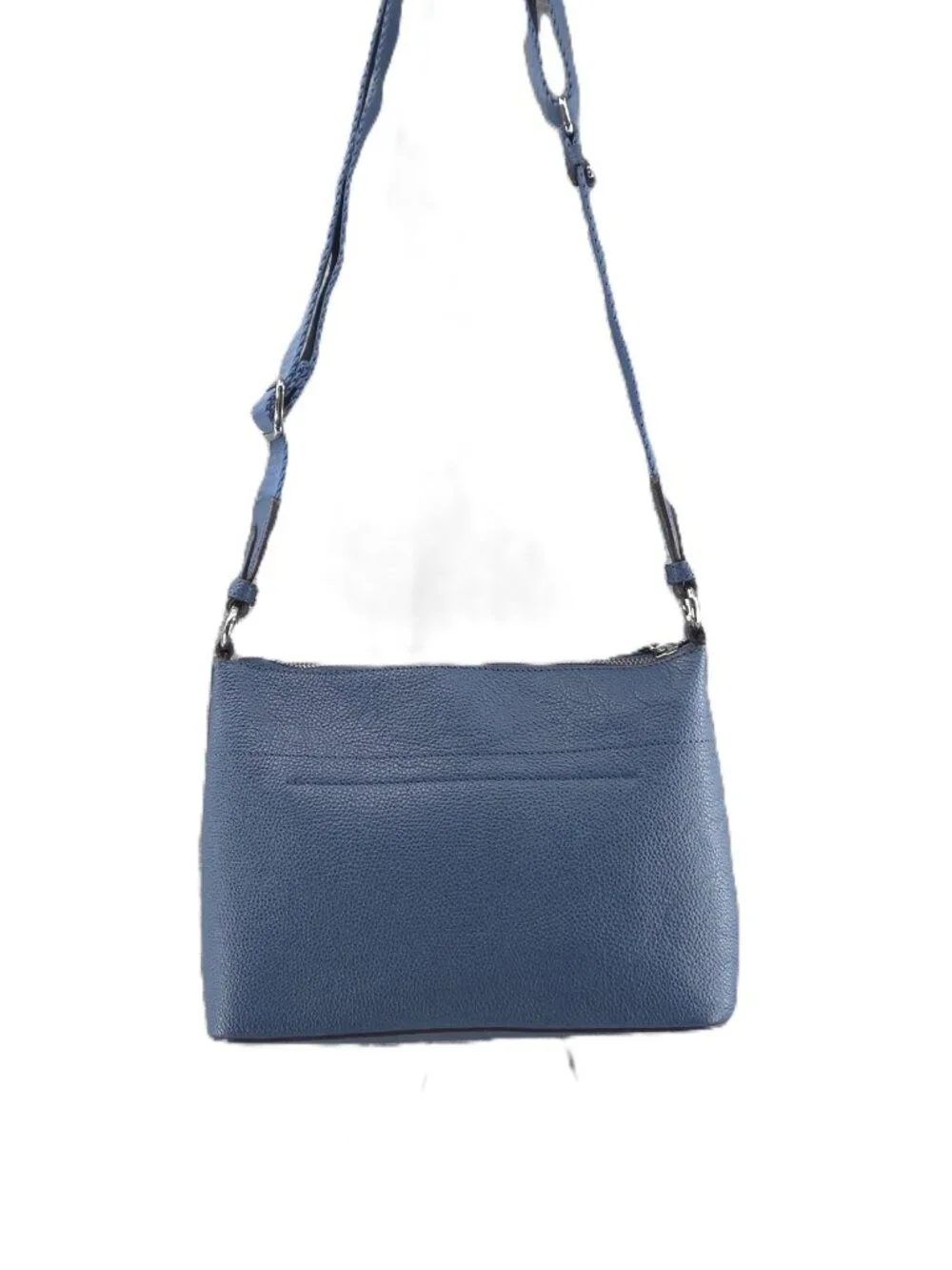 DKNY Winston Crossbody Bag Womens Small Blue Leather Adjustable Strap Dust Bag